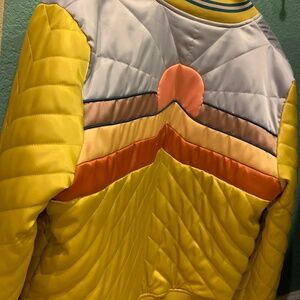 Retro Yellow Sunset Zip up Jacket Classic & Soft!!